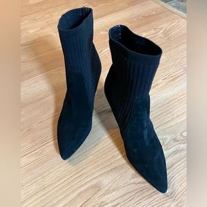 Marc Fisher Albina Knit Black Bootie 8M
